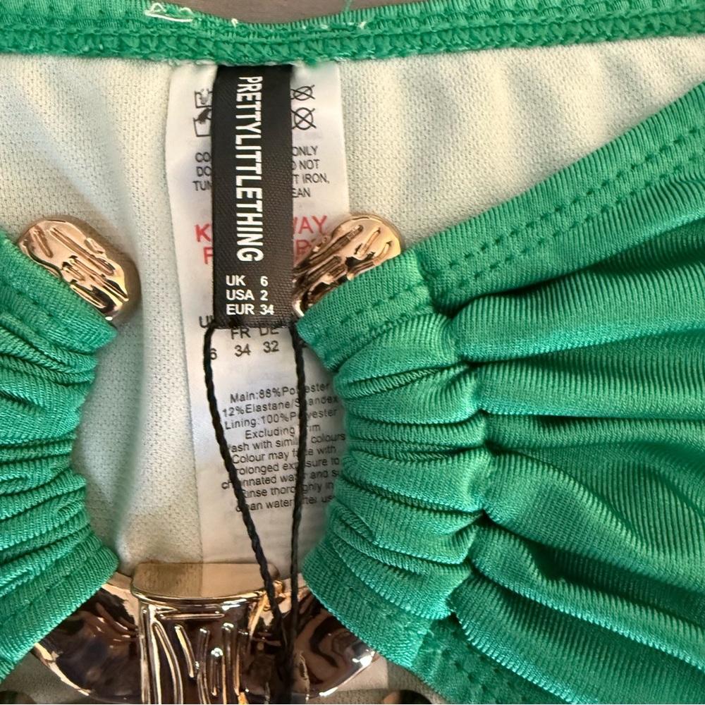 Green hammered trim pretty little thing bikini - Picture 9 of 10